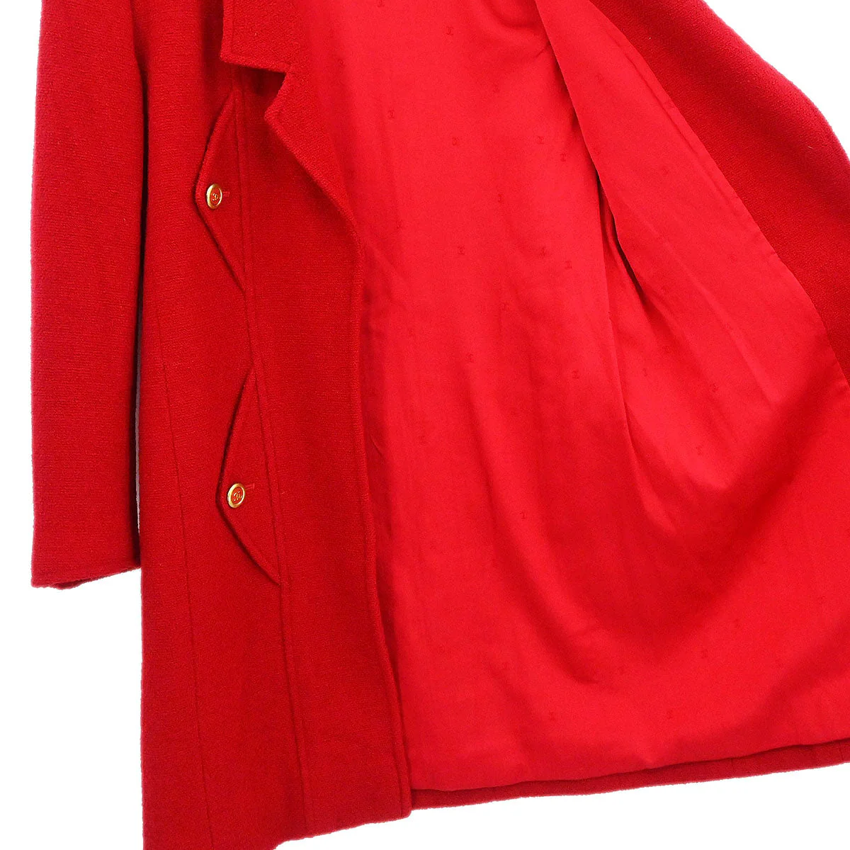 Chanel 1994 Coat Red #36 - Image 6