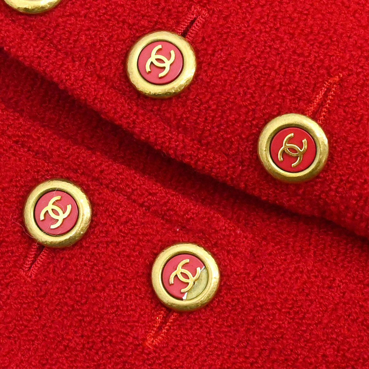 Chanel 1994 Coat Red #36 - Image 8