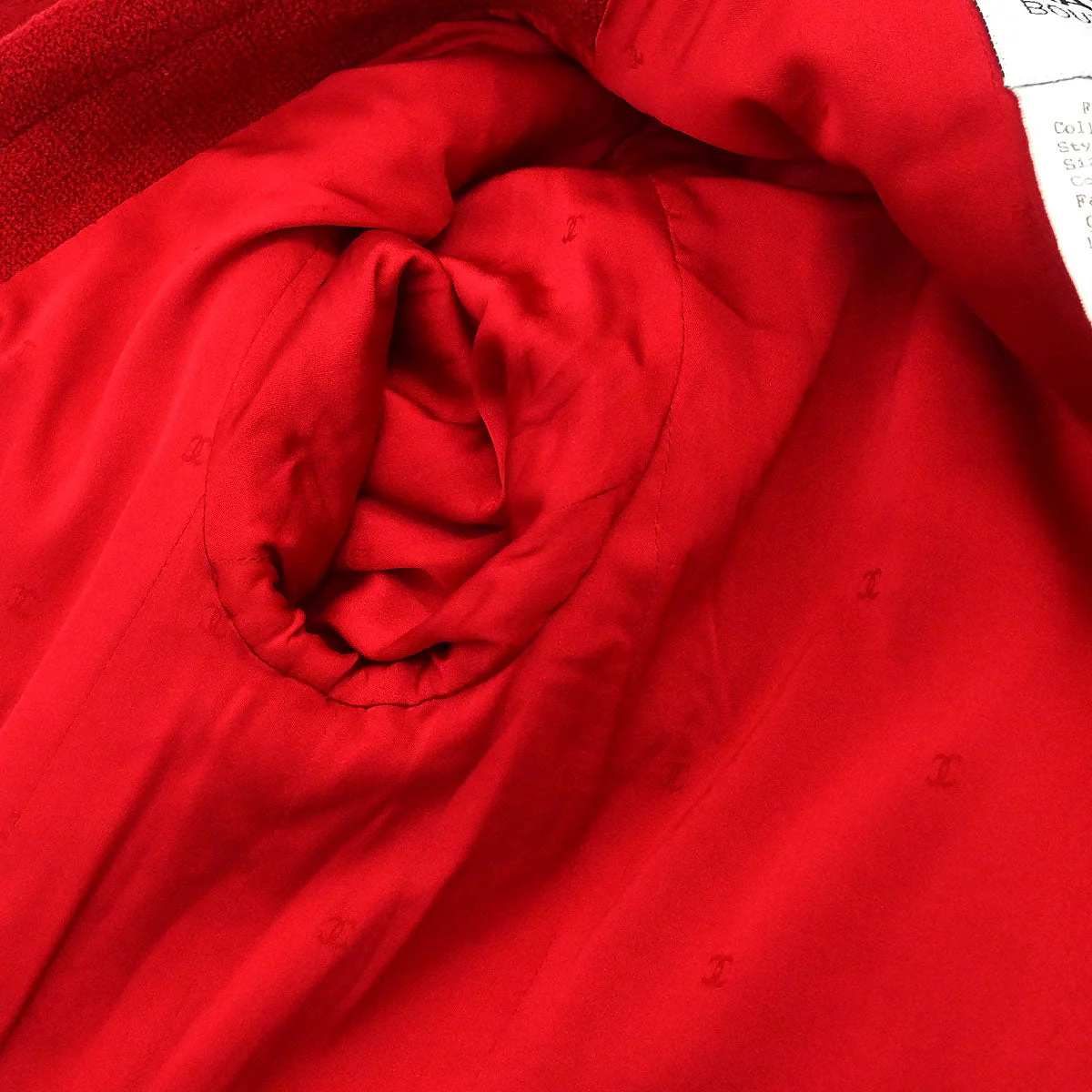 Chanel 1994 Coat Red #36 - Image 9