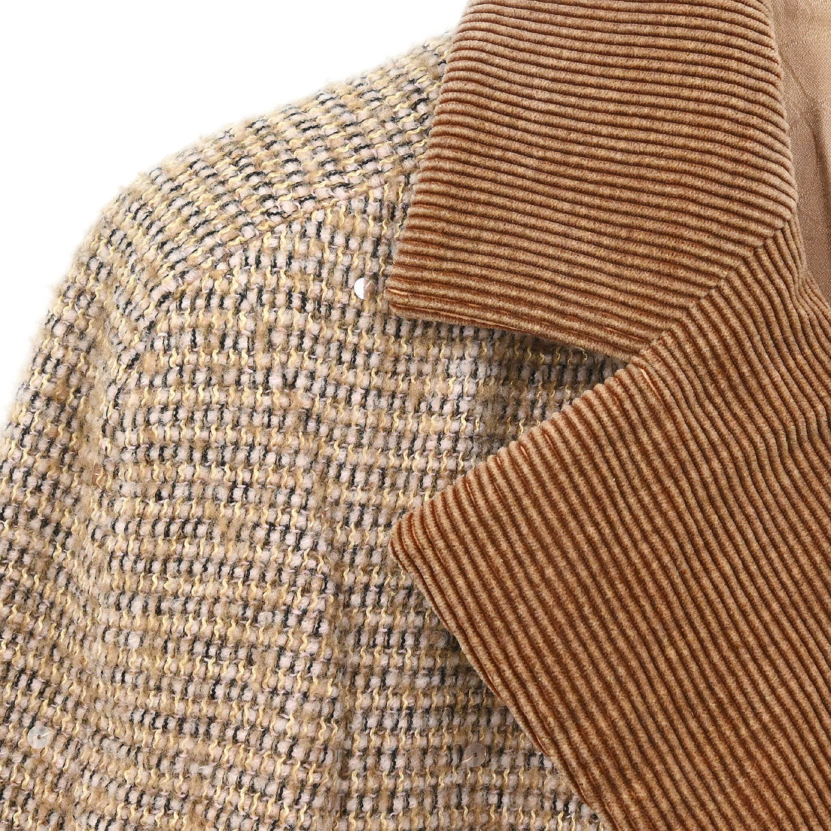 Chanel Single Breasted Jacket Brown #38 - Image 3