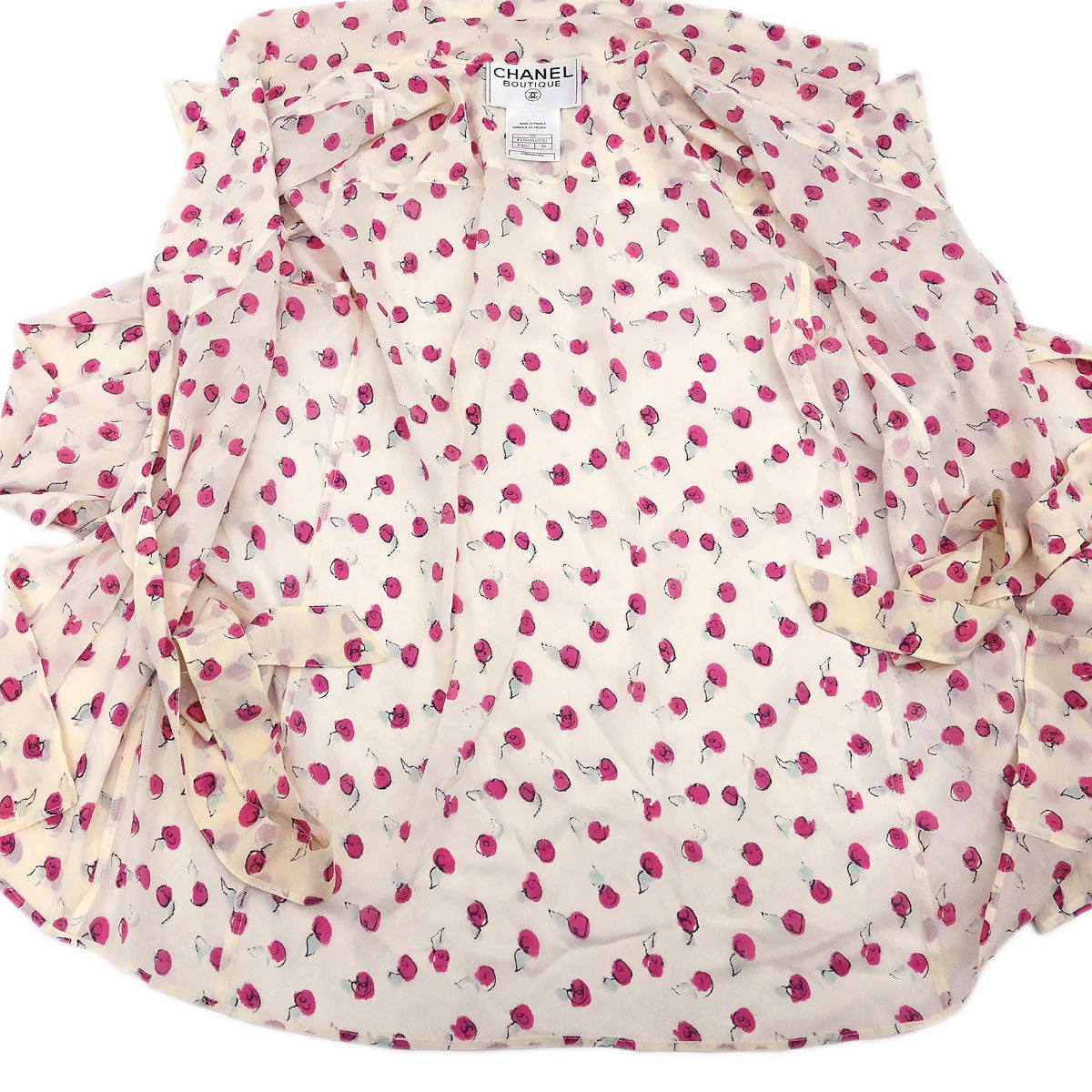 Chanel 1999 Shirt Blouse White #38 - Image 7