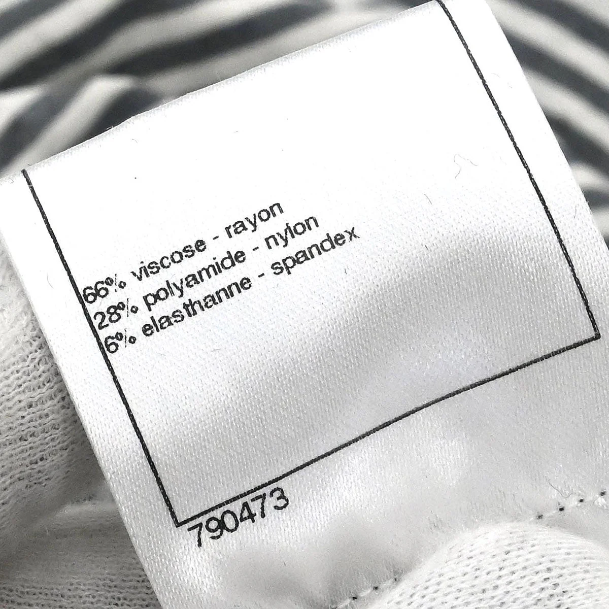 Chanel 2010 Round Neck Top Stripe Black White #38 - Image 10