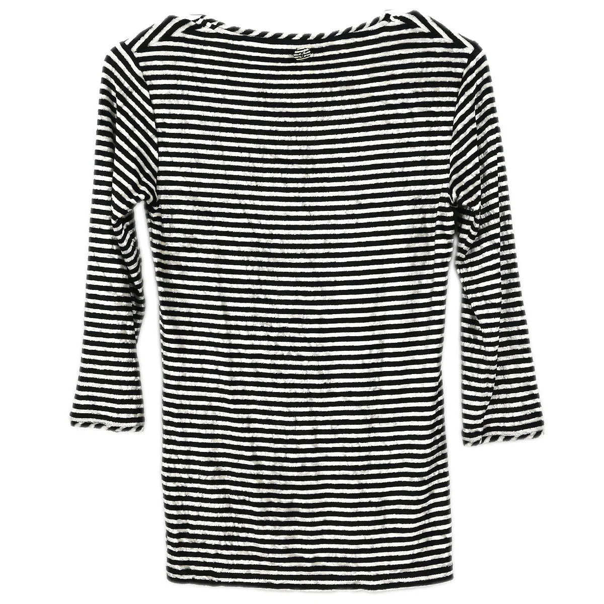 Chanel 2010 Round Neck Top Stripe Black White #38 - Image 2