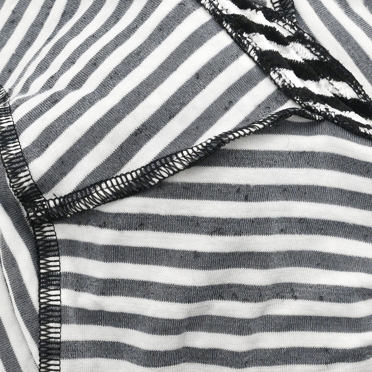 Chanel 2010 Round Neck Top Stripe Black White #38 - Image 8