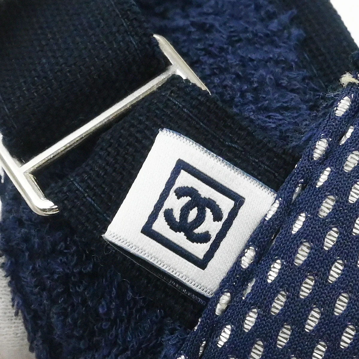 Chanel Navy Sport Line Visor Hat #One Size Small Good - Image 3