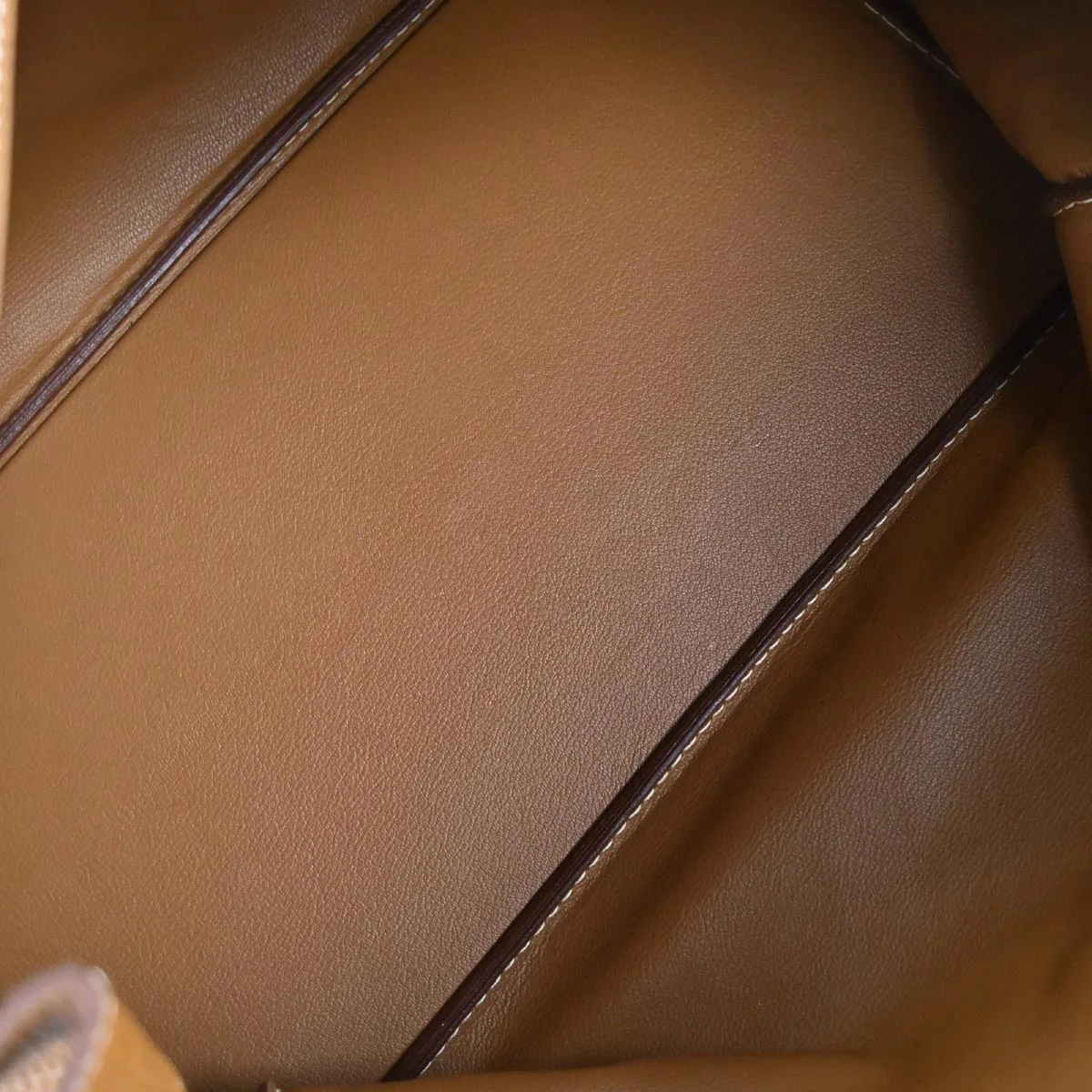 Hermes Gold Taurillon Clemence Haut a Courroies 50 Handbag - Image 8