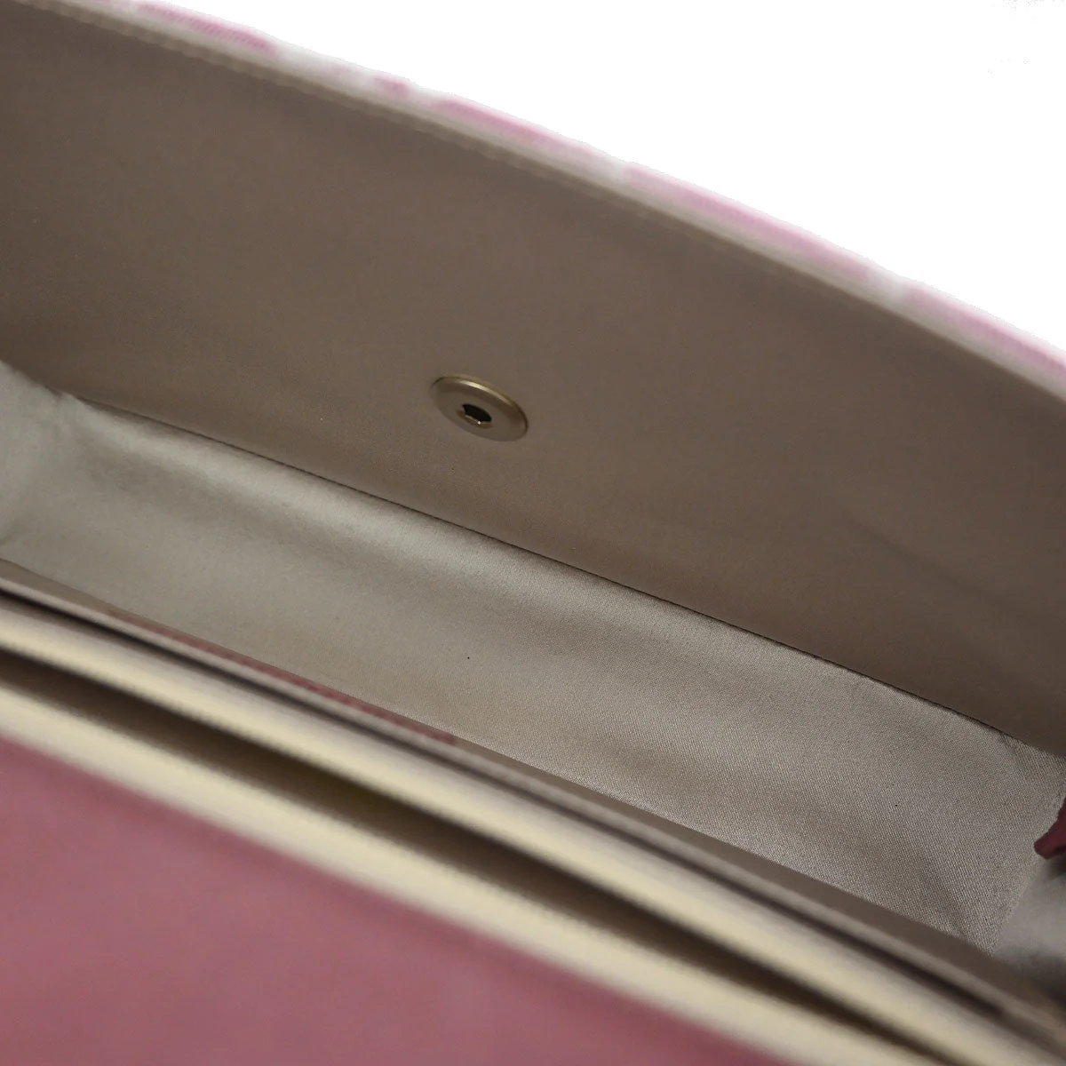 Chanel Pink Nylon Jacquard Travel Line Single Flap Shoulder Bag - Image 6