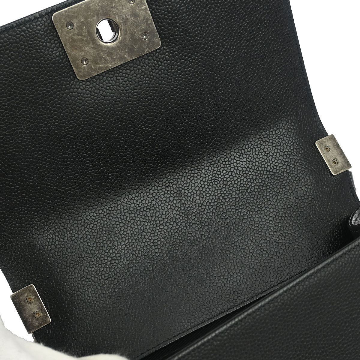 Boy Chanel 2019 Black Caviar Chevron Small Chain Shoulder Bag - Image 7