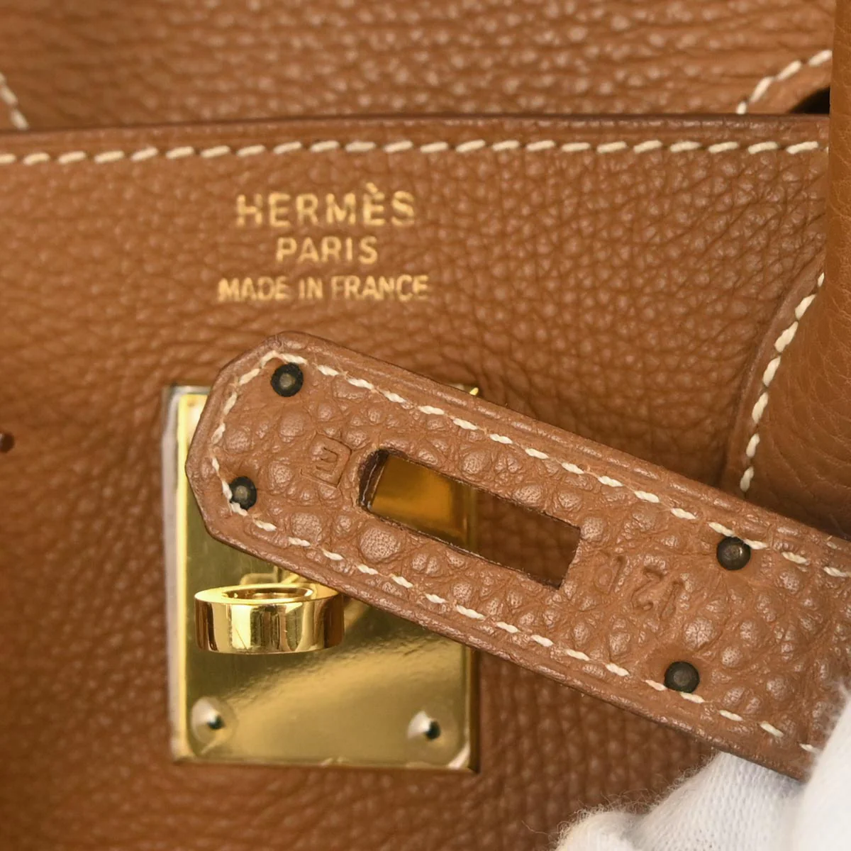 Hermes Gold Togo Haut a Courroies 32 Handbag - Image 10