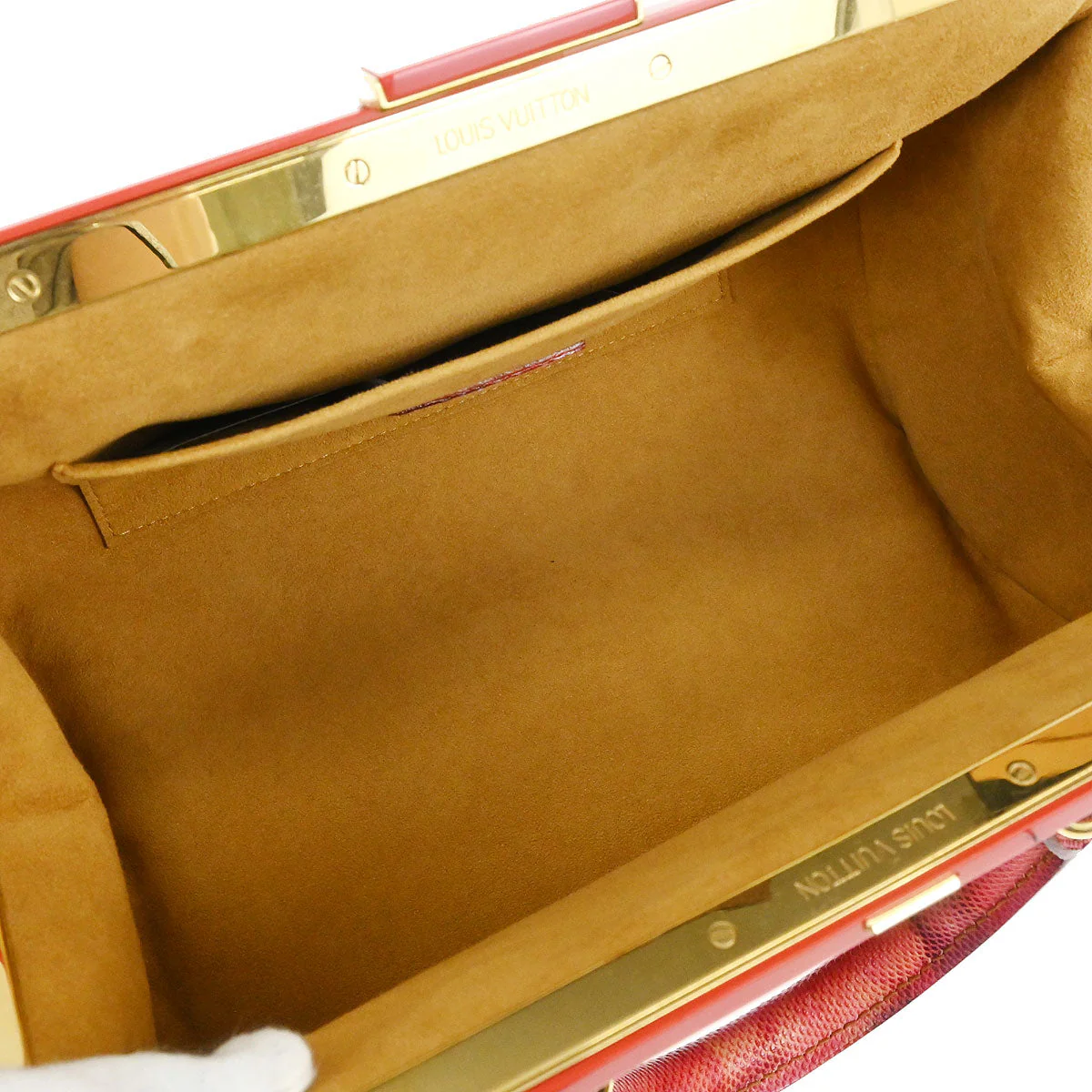 Louis Vuitton 2008 Monogram Watercolor Papillon Frame Handbag M95730 - Image 7