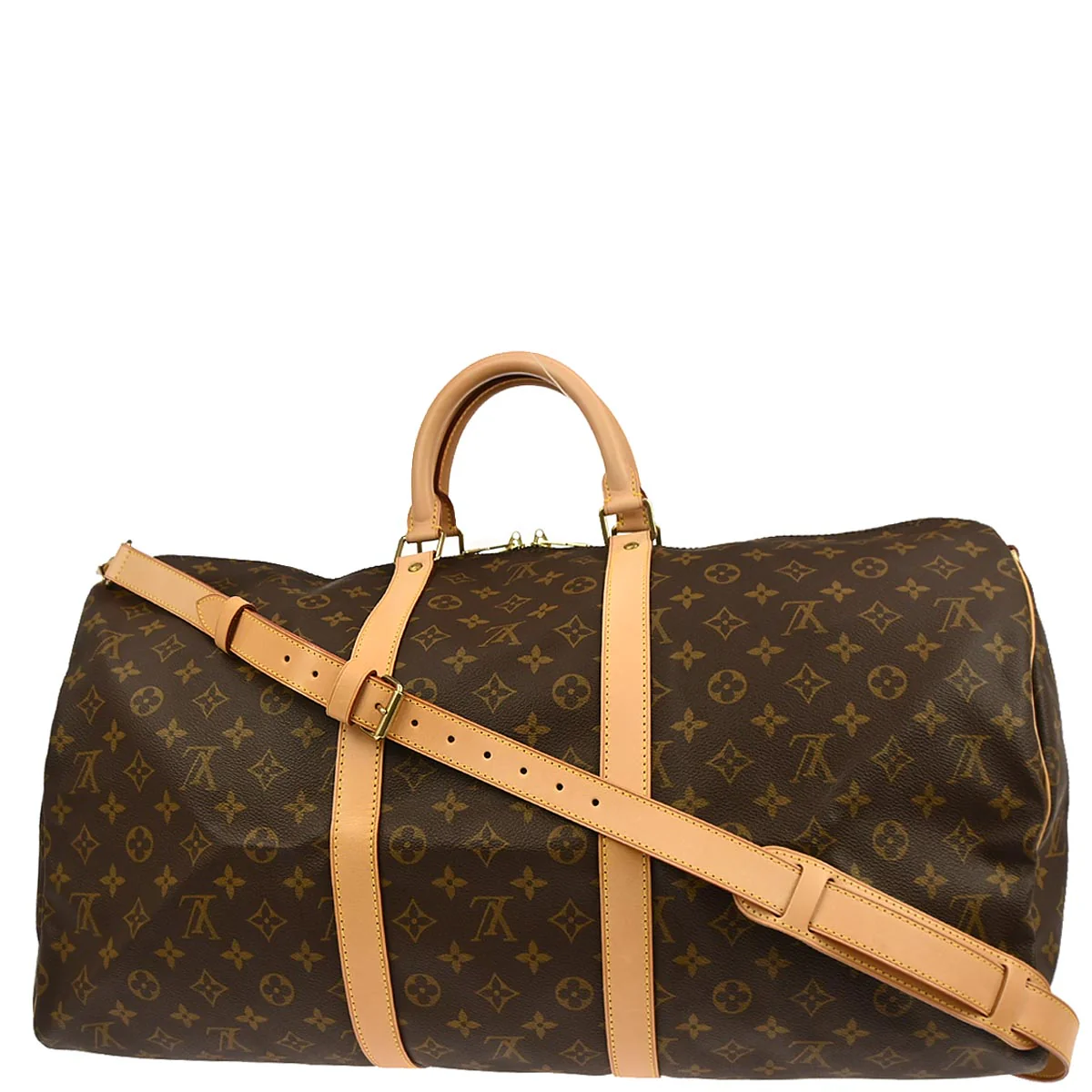 Louis Vuitton 1999 Monogram Keepall Bandouliere 55 Travel Bag M41414 - Image 2