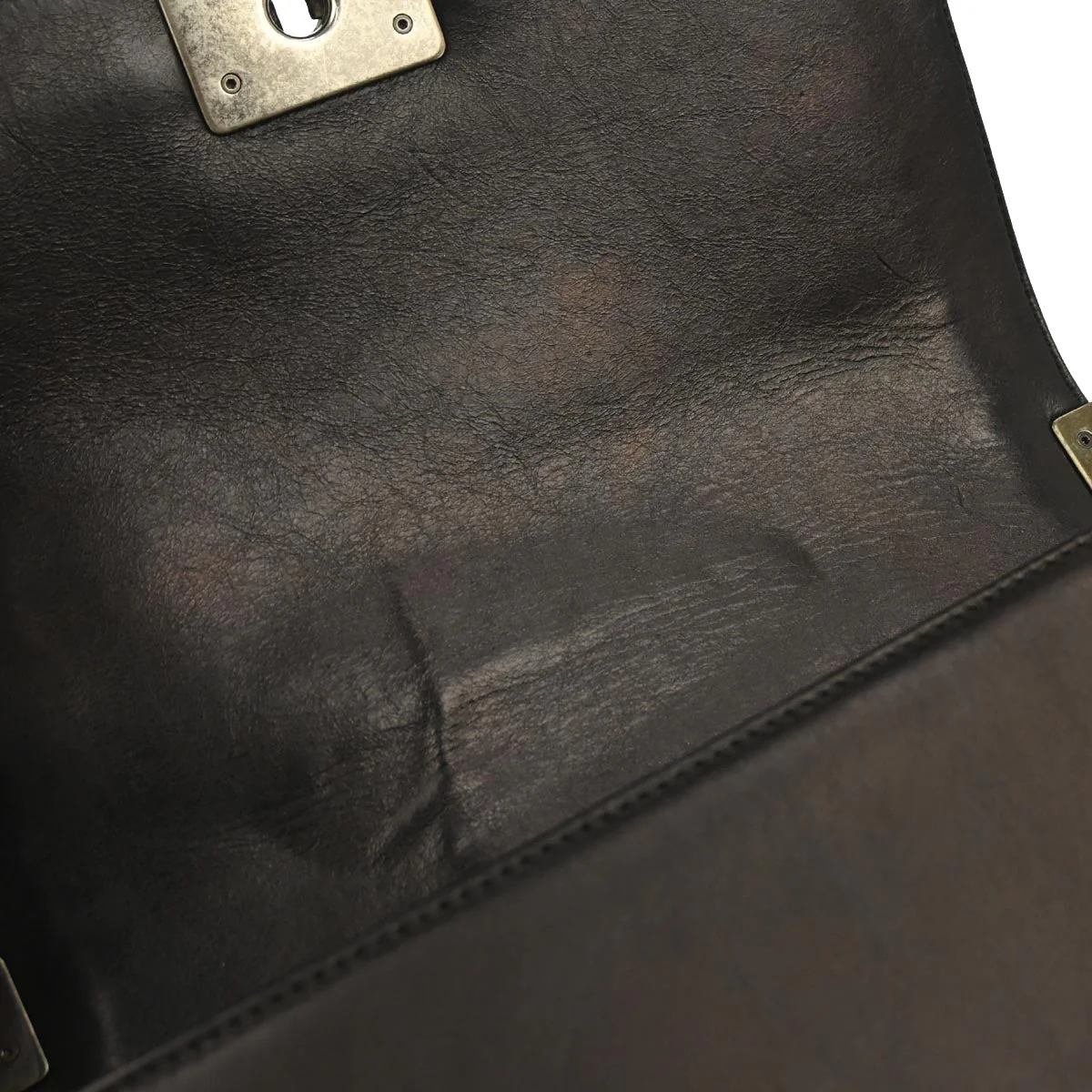 Boy Chanel Black Calfskin Medium Double Stitch Shoulder Bag - Image 8