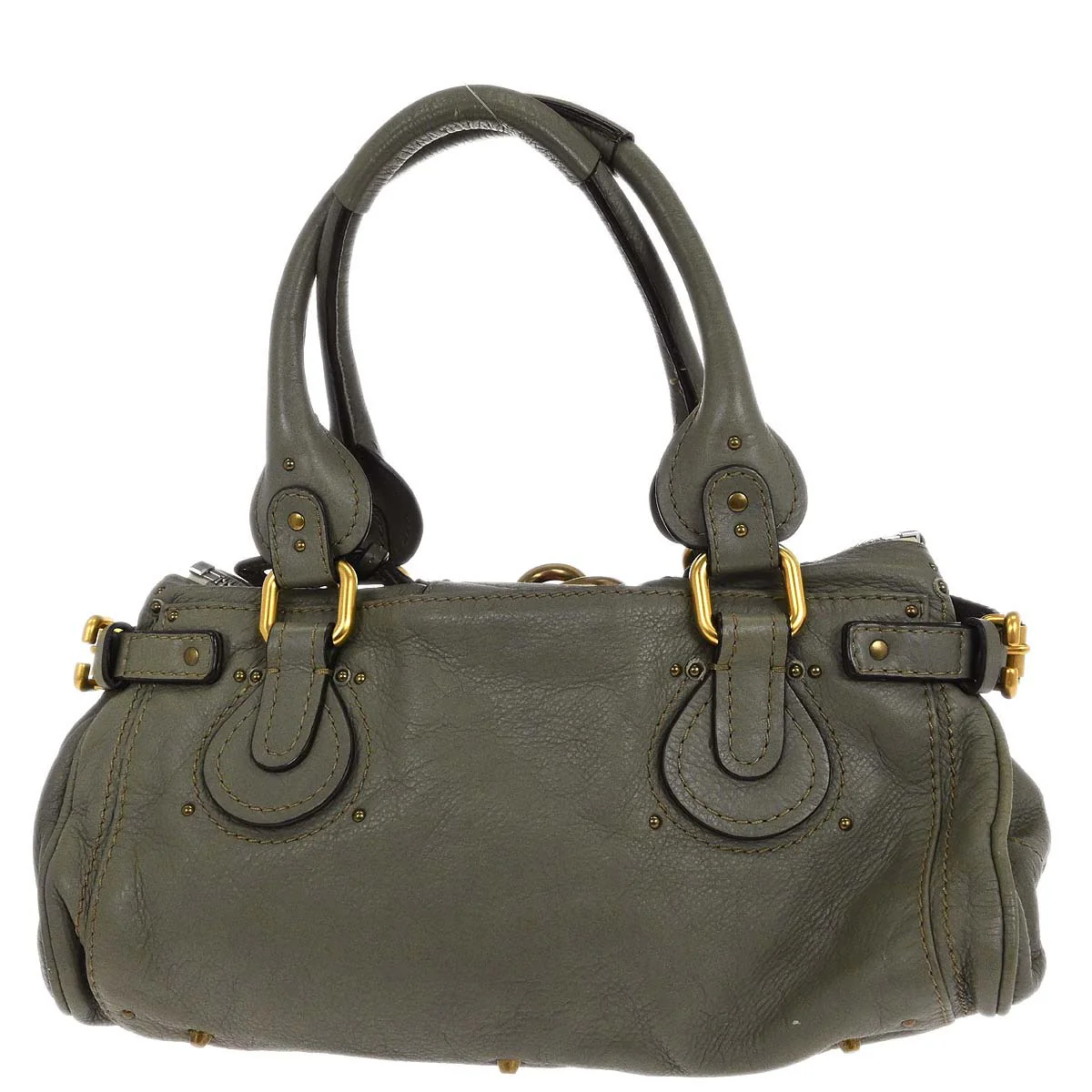 Chloe Khaki Paddington Medium Handbag - Image 2