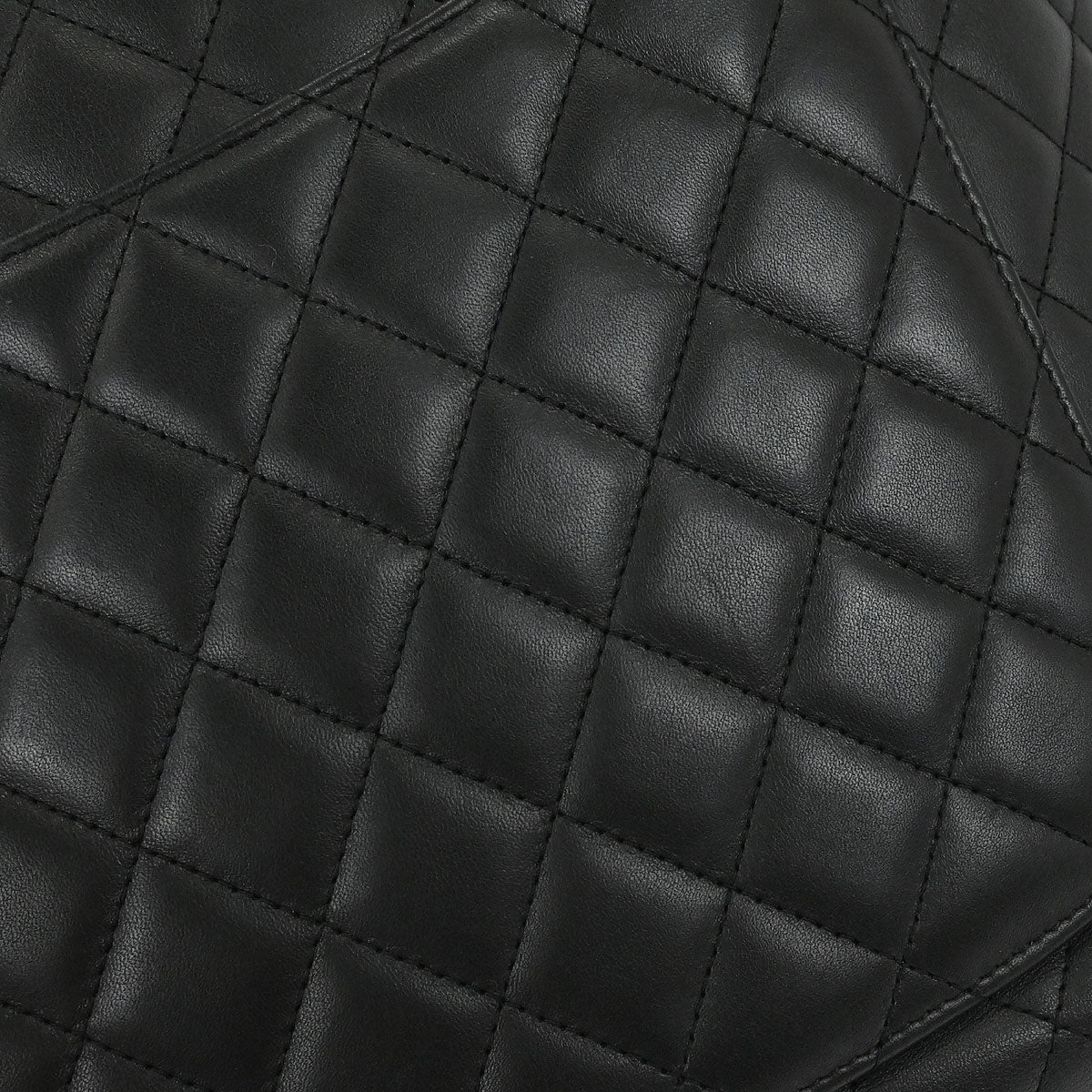 Chanel 2004-2005 Black Calfskin Cambon Ligne Tote Handbag - Image 3