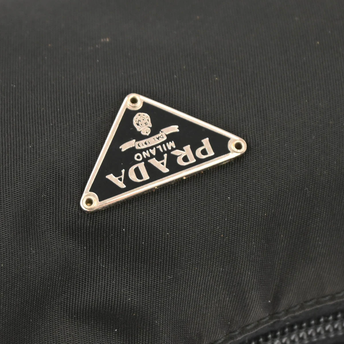 Prada Black Nylon Handbag - Image 4