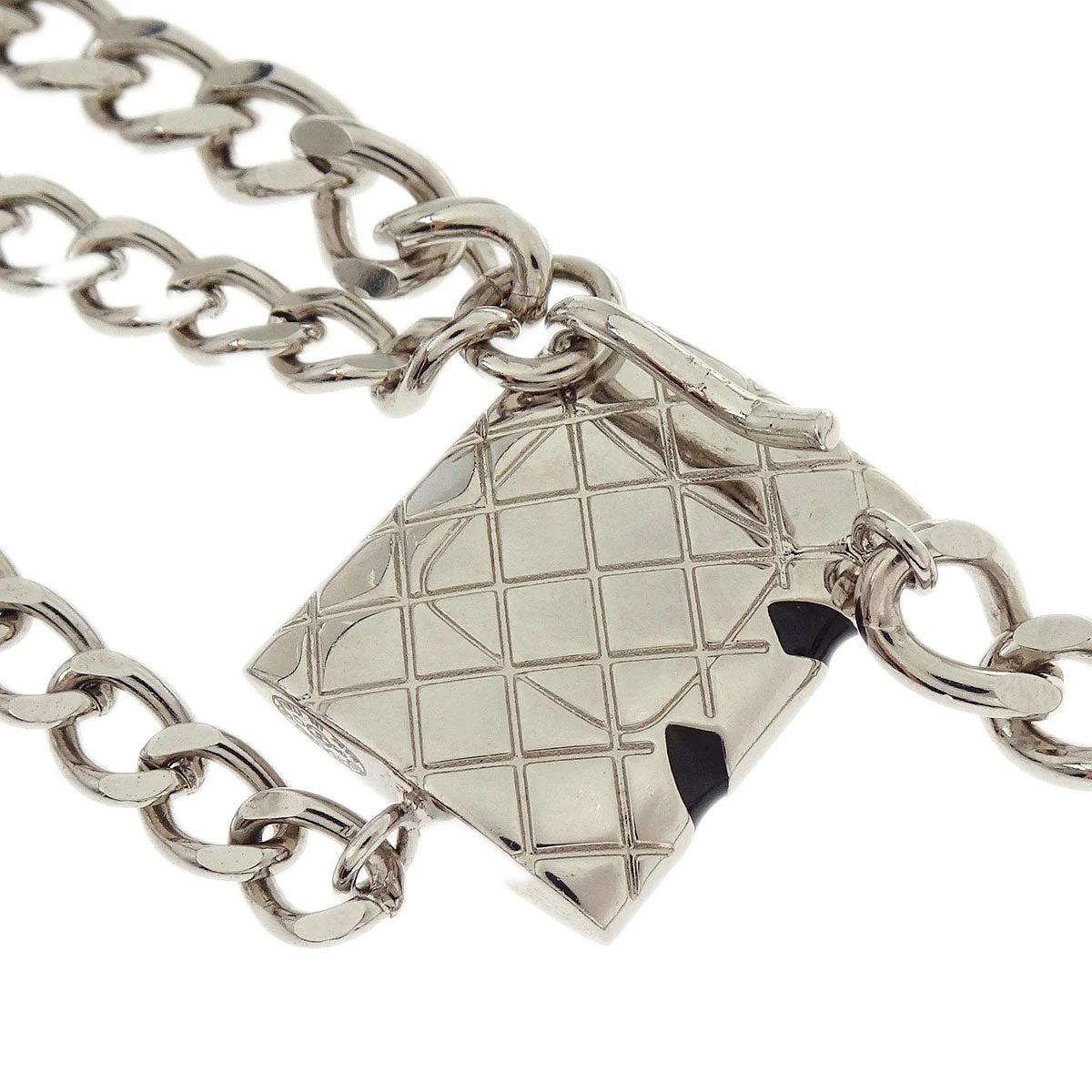 Chanel Cambon Ligne CC Chain Belt Silver 05C Small Good - Image 3
