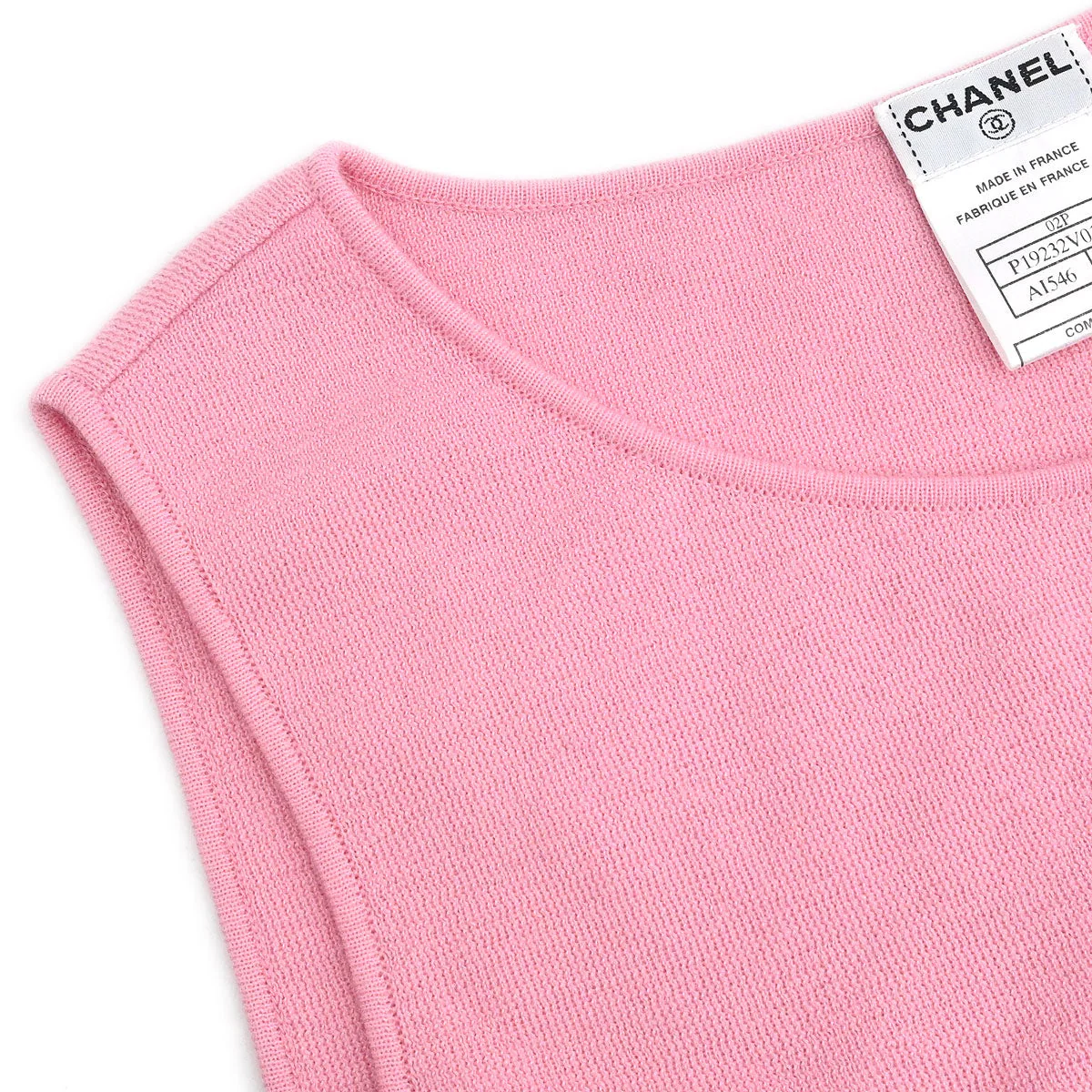 Chanel 2002 Sleeveless Tank Top Pink #38 - Image 4