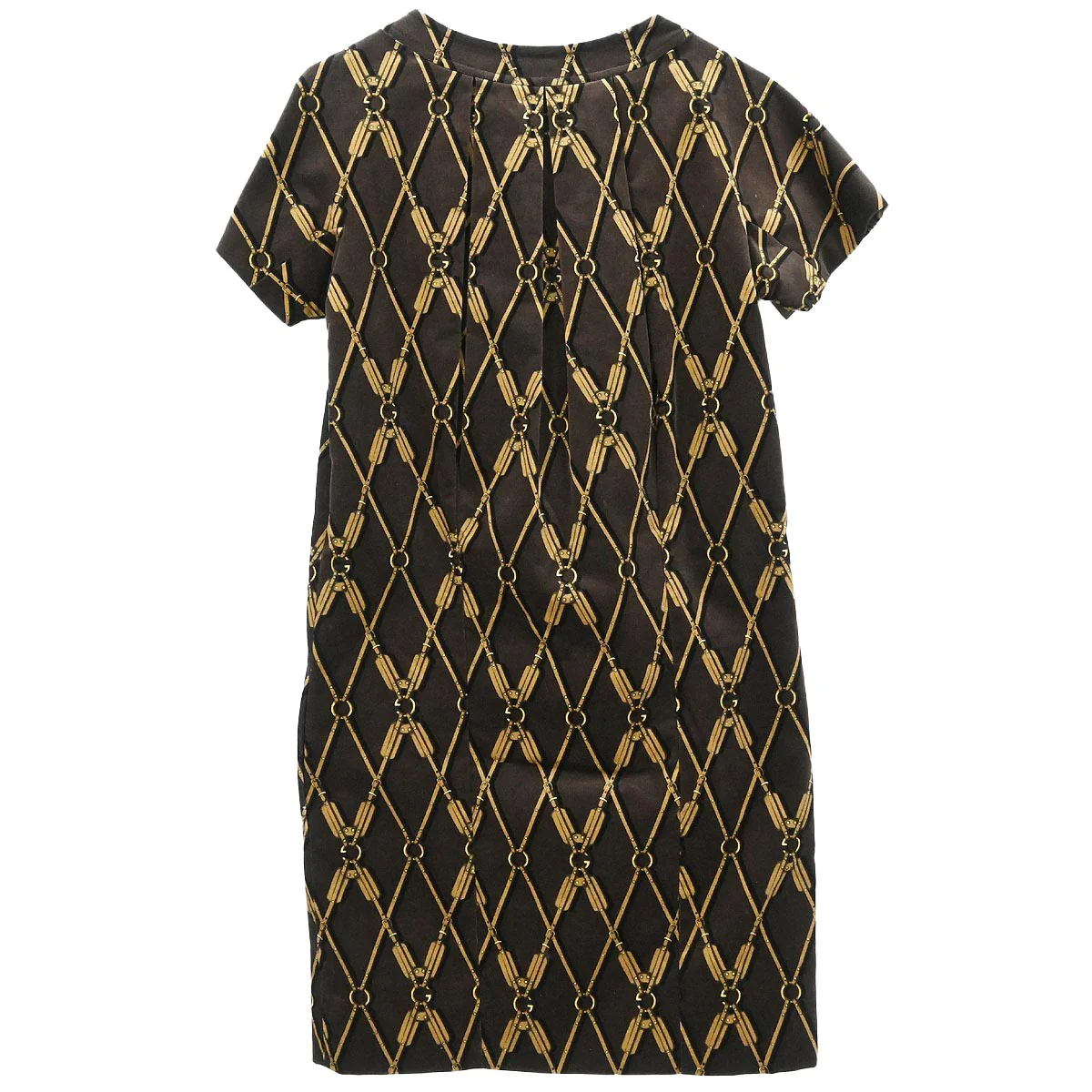 Gucci 2008 Short Sleeve Dress Brown #38 - Image 2