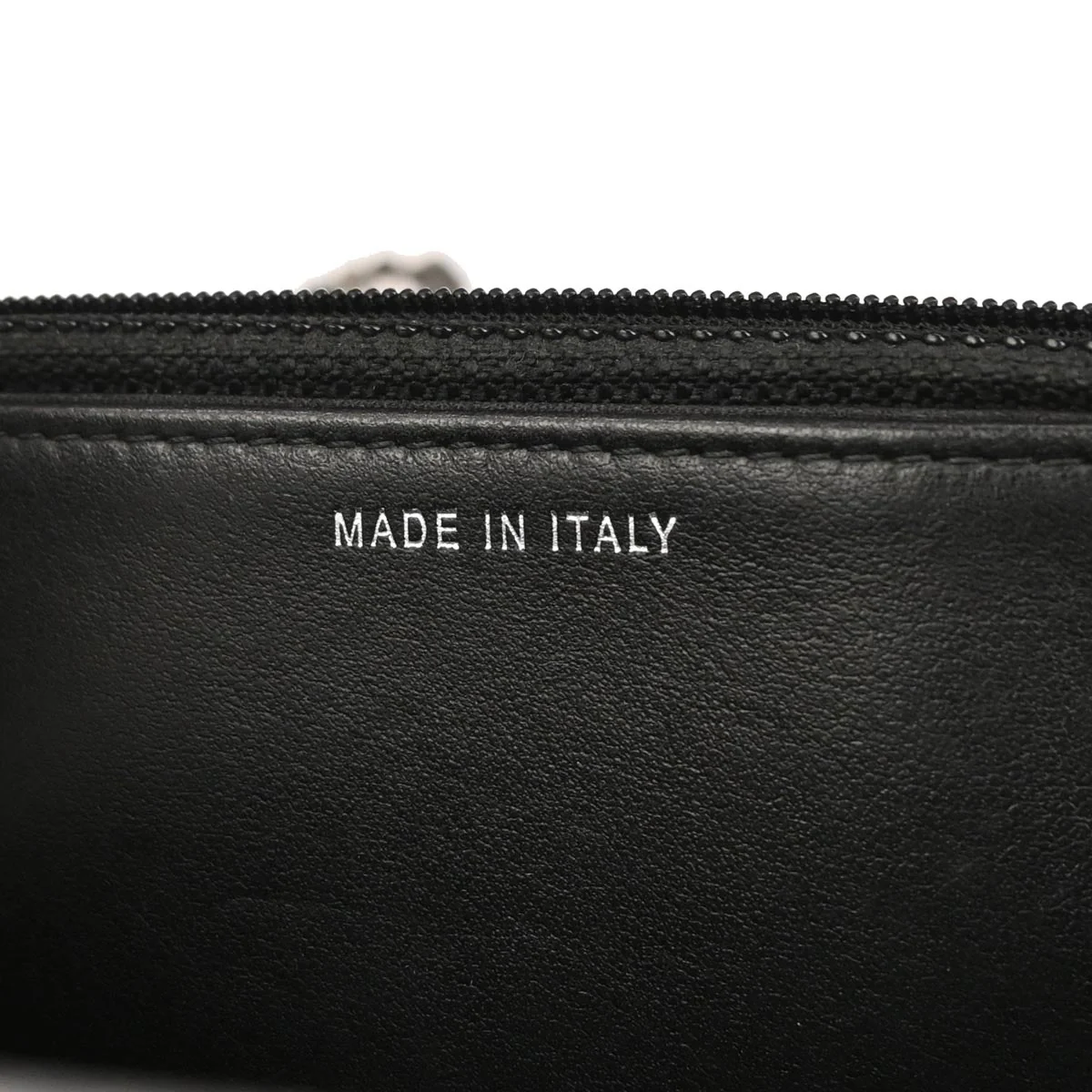 Chanel 2019 Black Lambskin Chevron Tassel WOC Wallet on Chain Shoulder Bag - Image 9