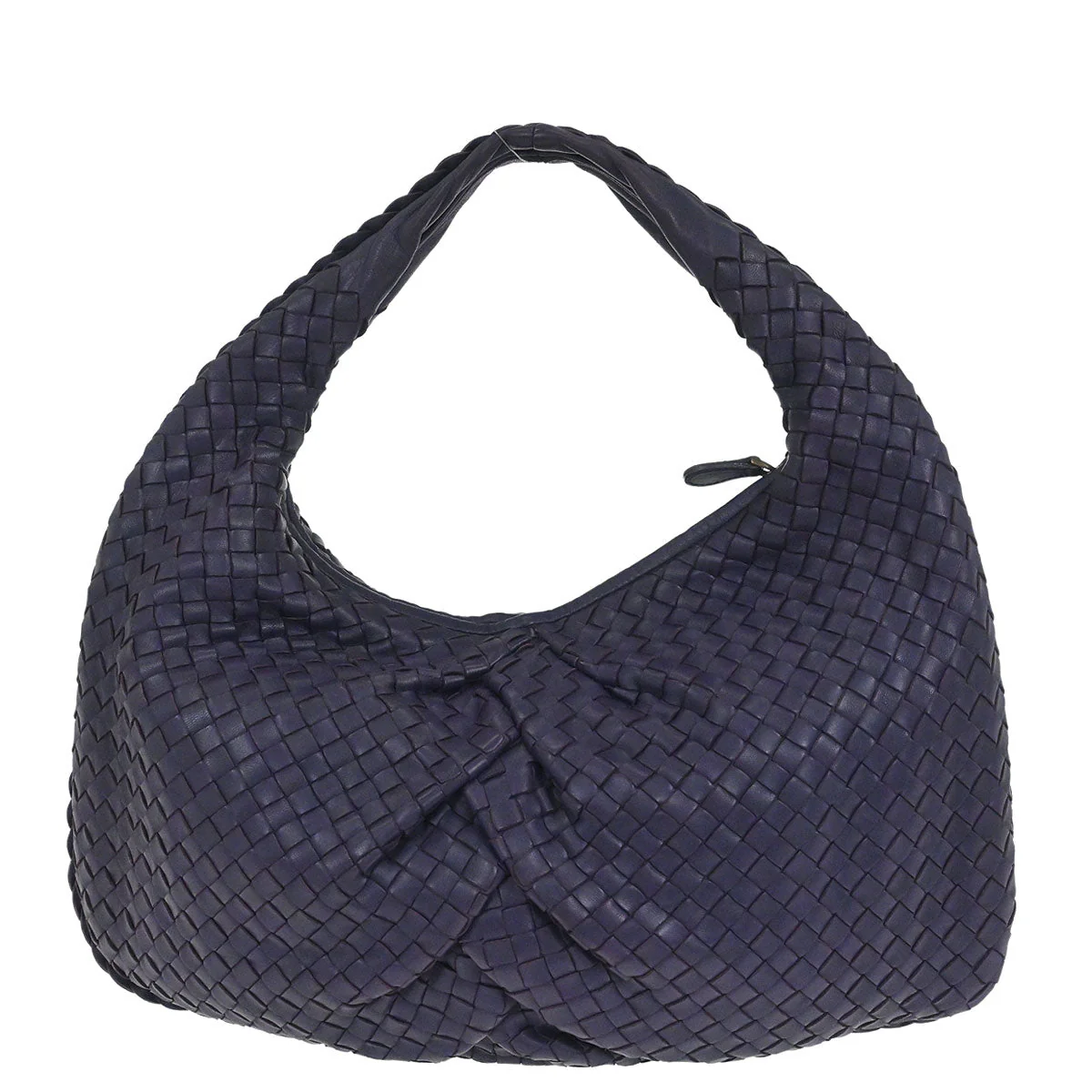 Bottega Veneta Purple Lambskin Intrecciato Hobo Bag - Image 2