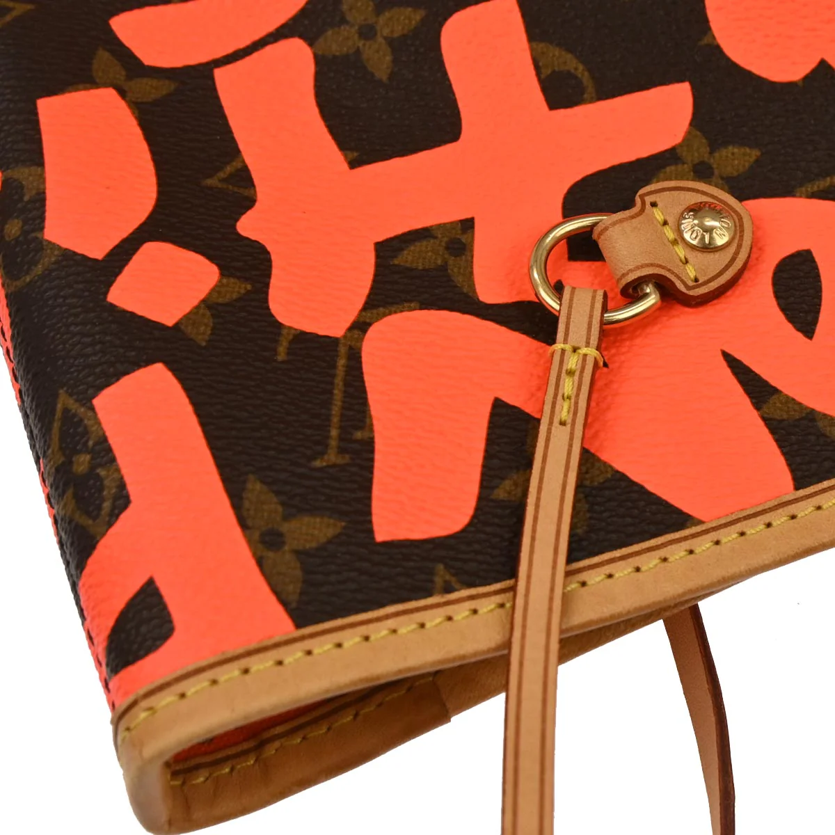 Louis Vuitton 2009 Orange Monogram Neverfull GM Tote Bag M93702 - Image 4