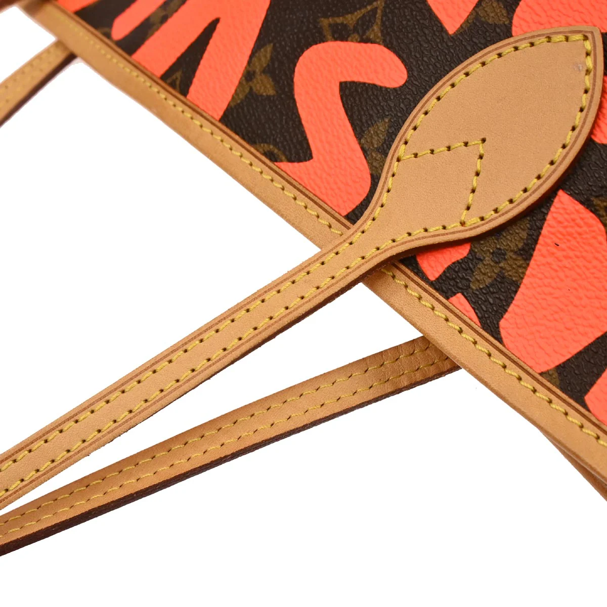 Louis Vuitton 2009 Orange Monogram Neverfull GM Tote Bag M93702 - Image 8