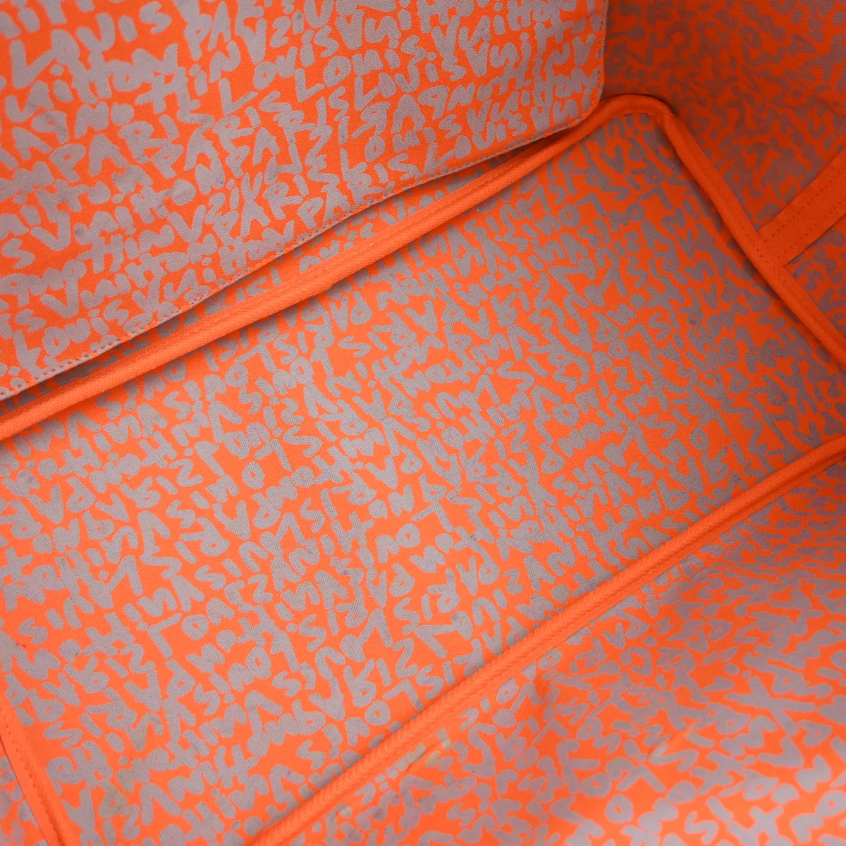 Louis Vuitton 2009 Orange Monogram Neverfull GM Tote Bag M93702 - Image 9
