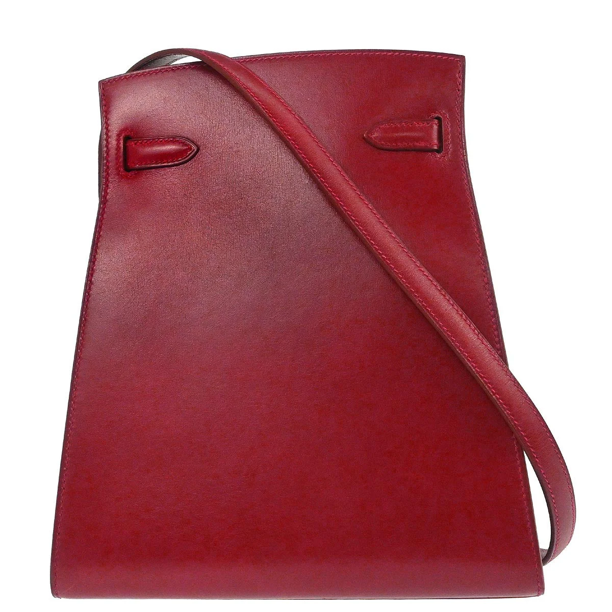 Hermes Rouge Garance Box Calf Kelly Sport PM Shoulder Bag - Image 2