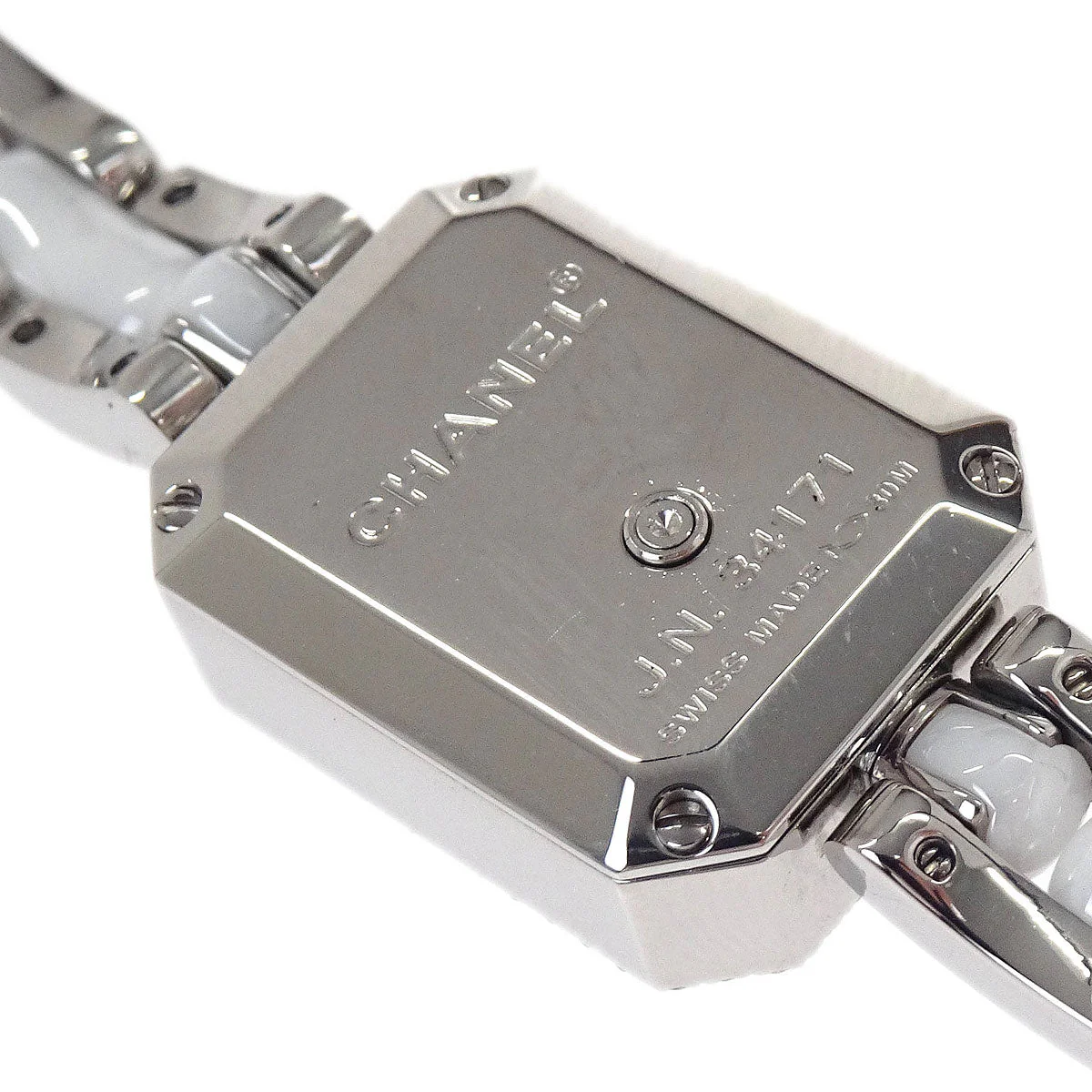 Chanel Premiere H2132 Quartz Watch Ceramic SS Diamond - Image 7