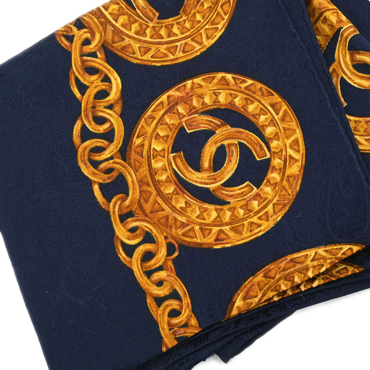 Chanel Navy Scarf Small Good - Image 3
