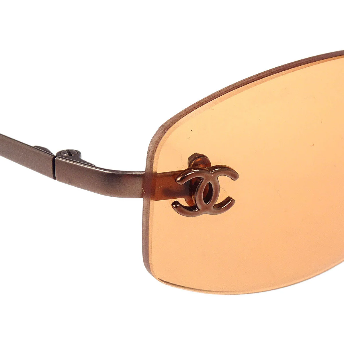 Chanel Sunglasses Eyewear Orange 54□19 Small Good - Image 7