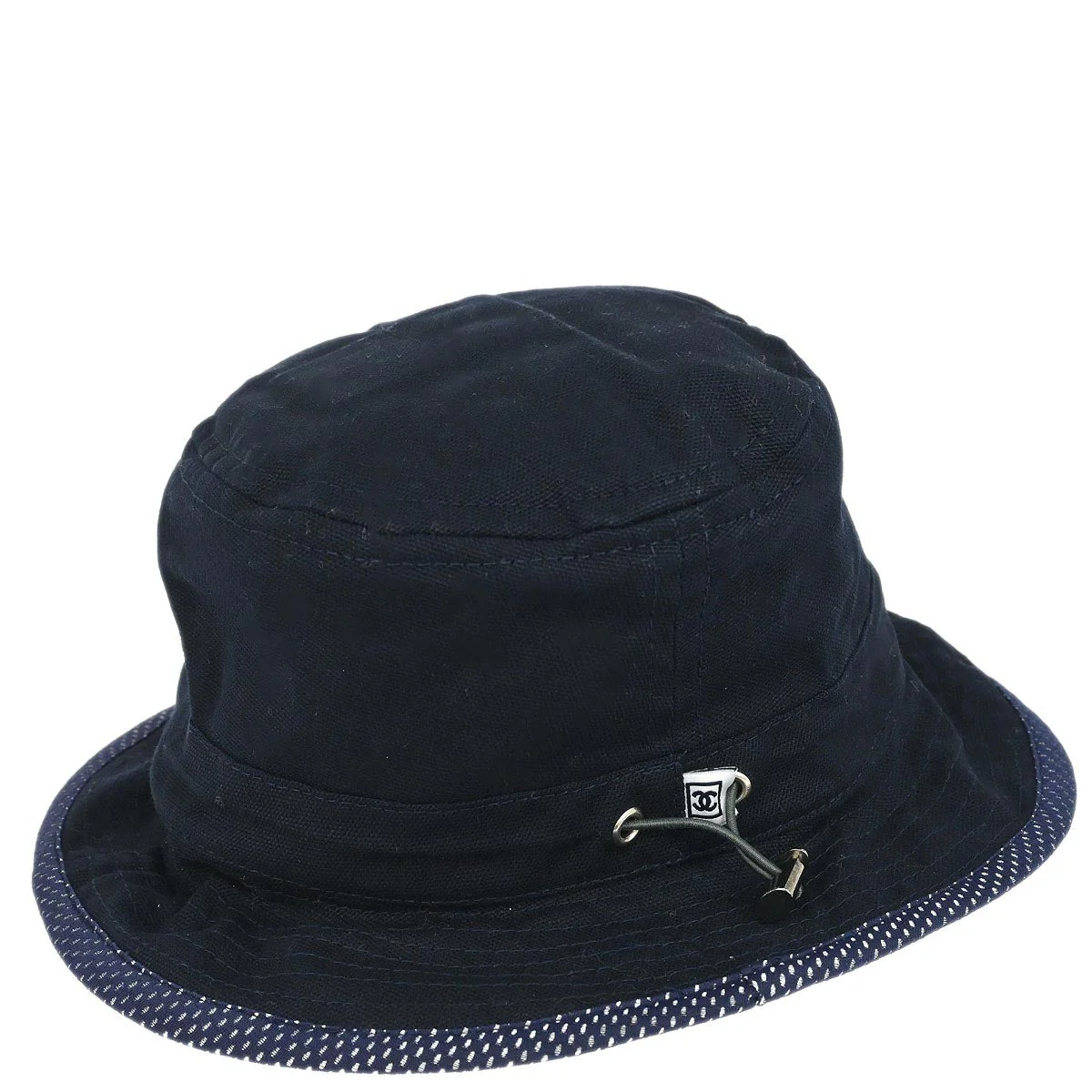Chanel Navy Sport Line Bucket Hat #M Small Good - Image 3