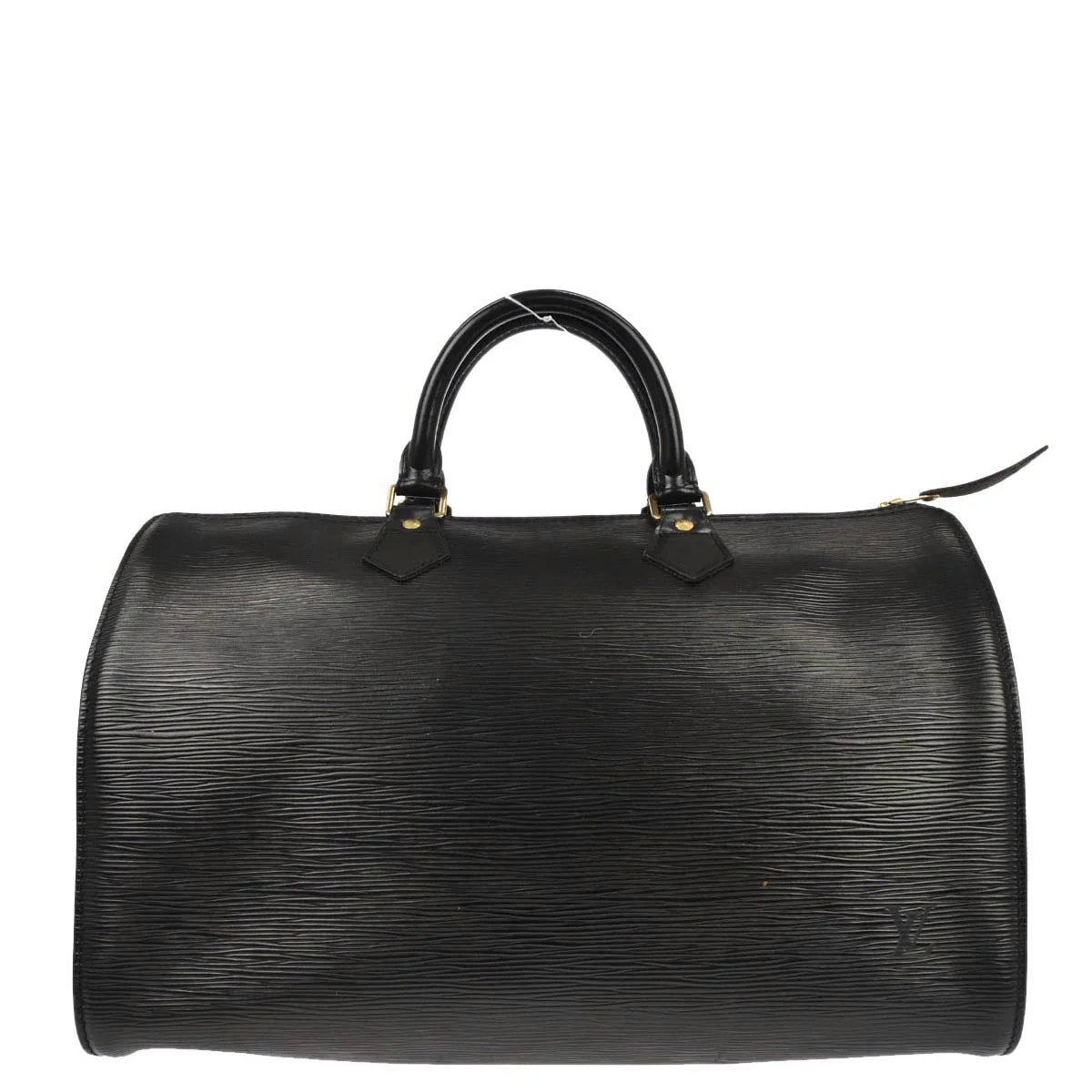 Louis Vuitton 1994 Black Epi Speedy 35 Duffle Handbag M42992