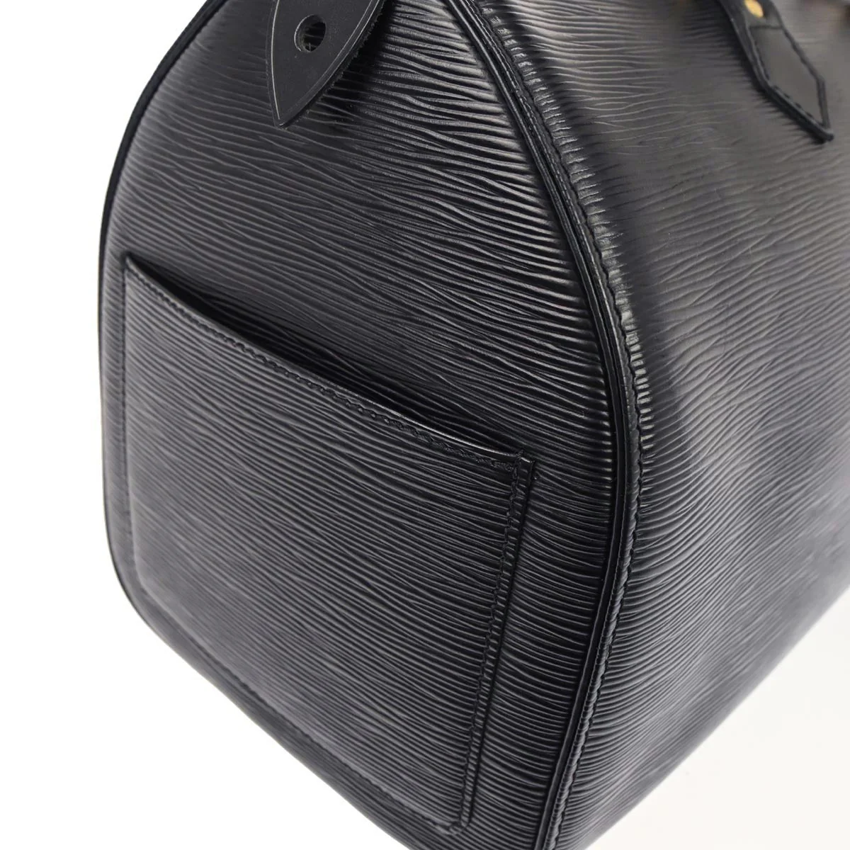 Louis Vuitton 1994 Black Epi Speedy 35 Duffle Handbag M42992 - Image 5