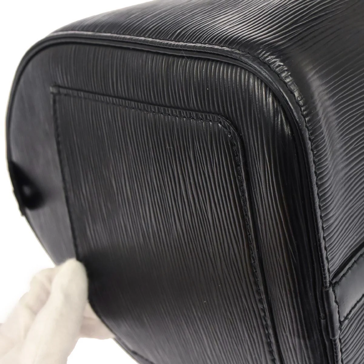 Louis Vuitton 1994 Black Epi Speedy 35 Duffle Handbag M42992 - Image 7