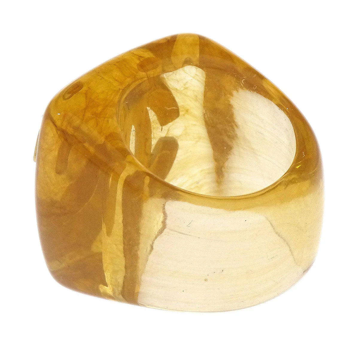 Chanel Ring Clear Acrylic #53 - Image 2