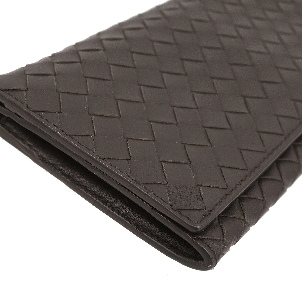 Bottega Veneta Brown Intrecciato Wallet - Image 4