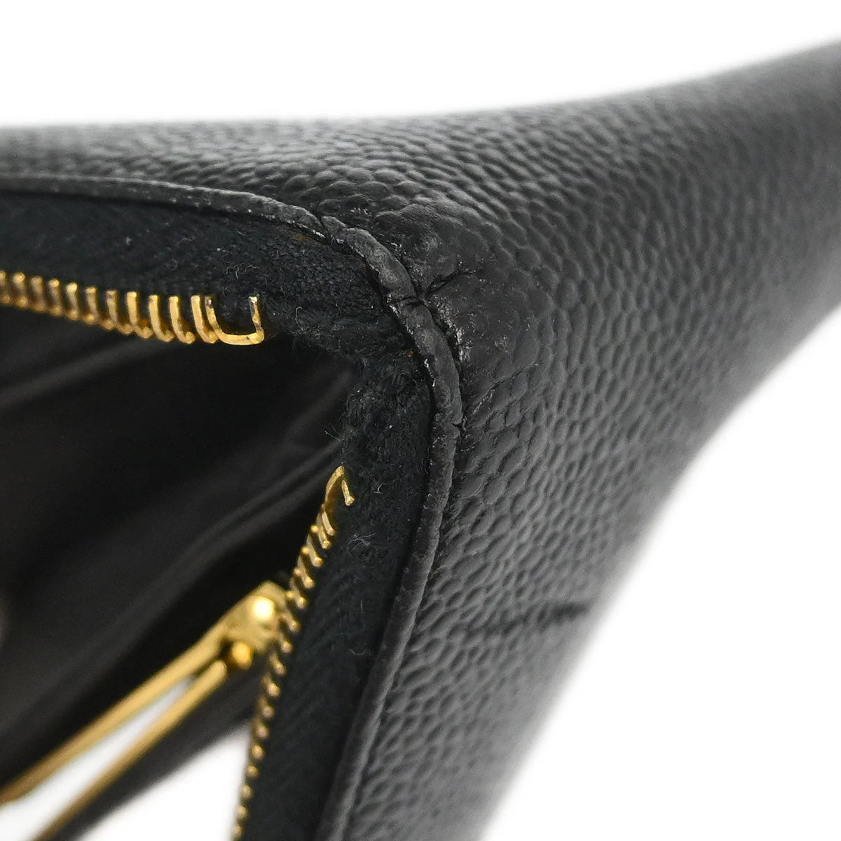 Chanel 1996-1997 Black Caviar Skin Wallet Purse - Image 10