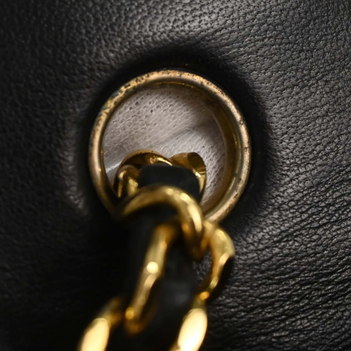 Chanel 1989-1991 Black Lambskin Classic Square Flap Shoulder Bag 20 - Image 7