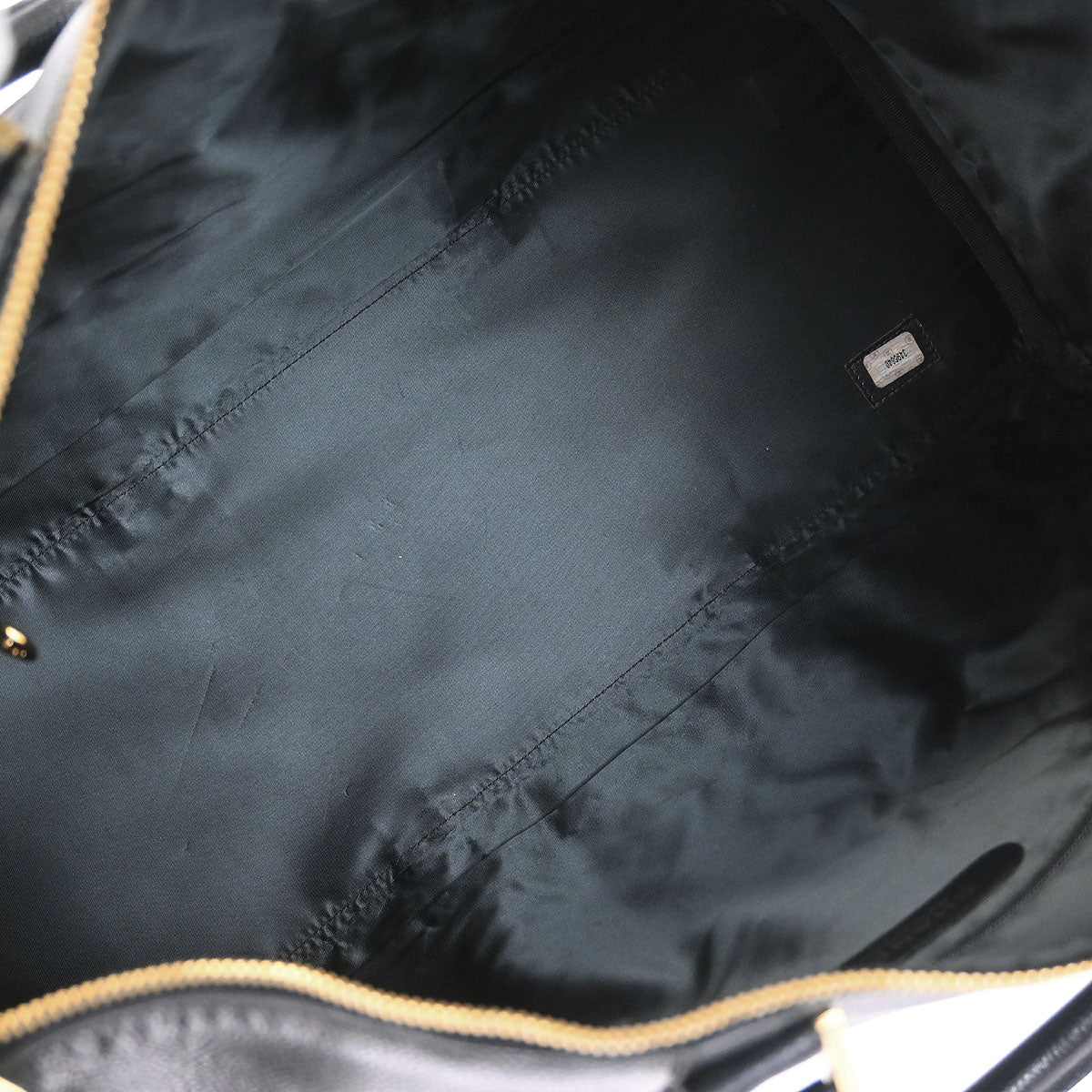 Chanel 1994-1996 Black Caviar Skin 2way Shoulder Duffle Bag - Image 8