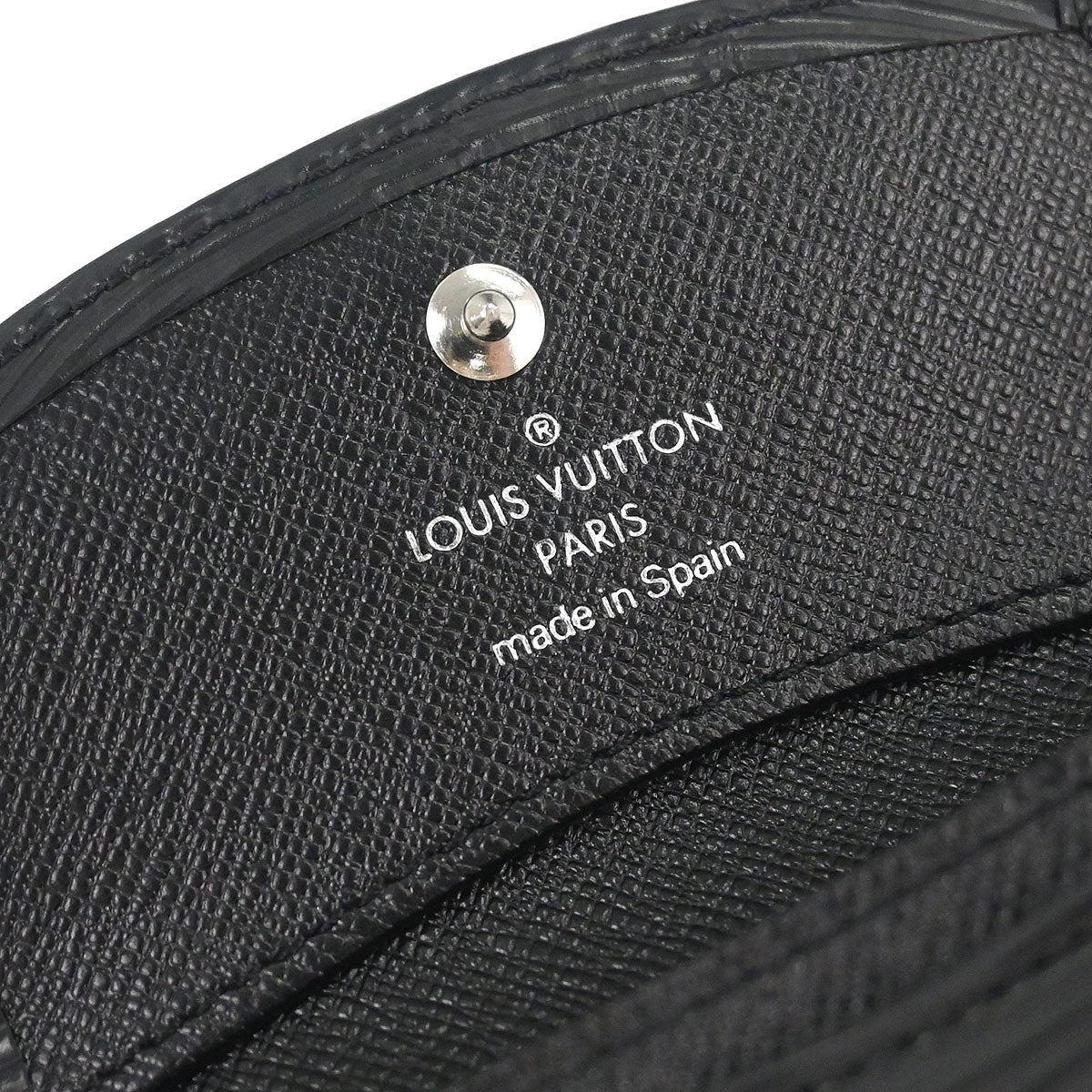 Louis Vuitton 2006 Black Epi Porte Mannaie Simple Coin Wallet M63412 - Image 5