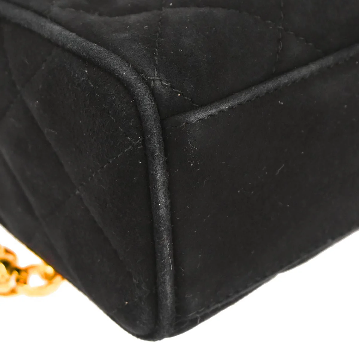Chanel 1991-1994 Black Suede Camera Bag Mini - Image 3