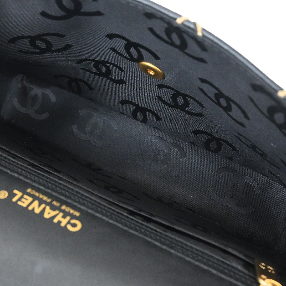 Chanel 2006-2008 Black Calfskin Wild Stitch Single Flap Shoulder Bag - Image 7