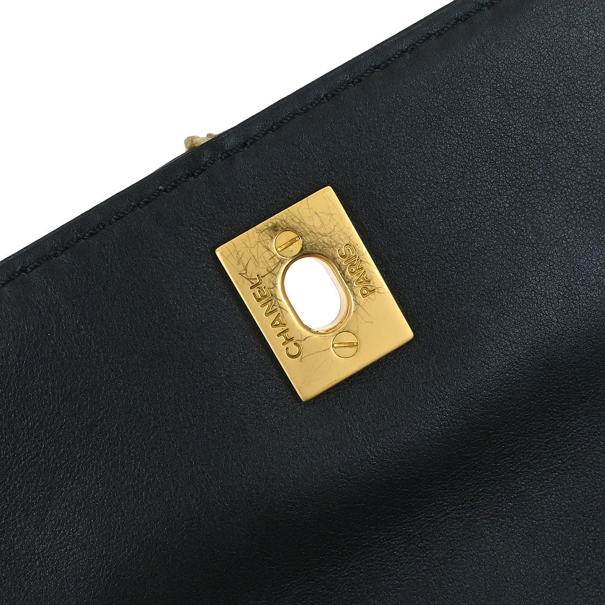 Chanel 2006-2008 Black Calfskin Wild Stitch Single Flap Shoulder Bag - Image 8
