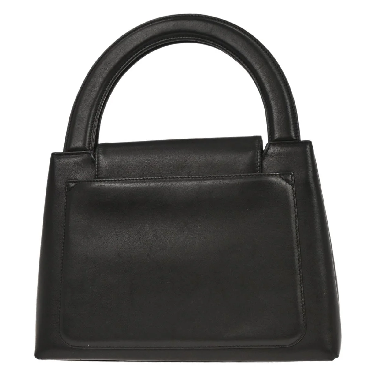 Chanel 1997-1999 Black Lambskin Handbag - Image 2