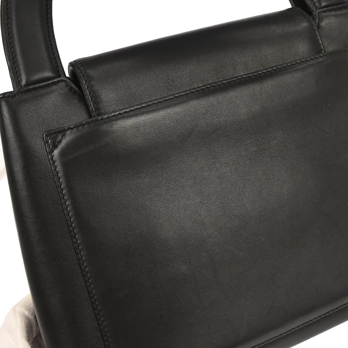 Chanel 1997-1999 Black Lambskin Handbag - Image 3