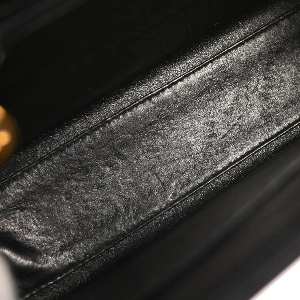 Chanel 1997-1999 Black Lambskin Handbag - Image 7