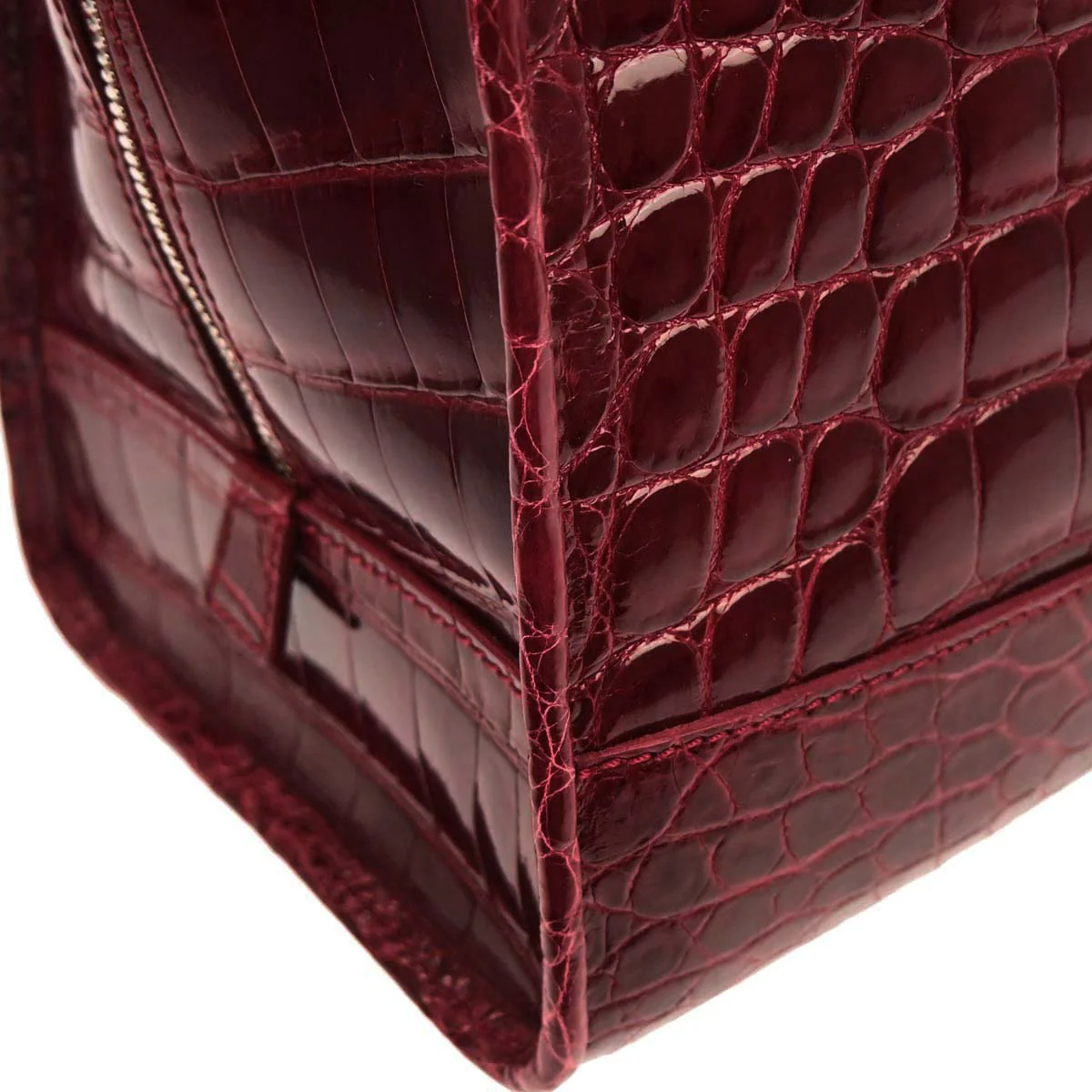 Loewe * Red Crocodile Amazona 36 Handbag - Image 3