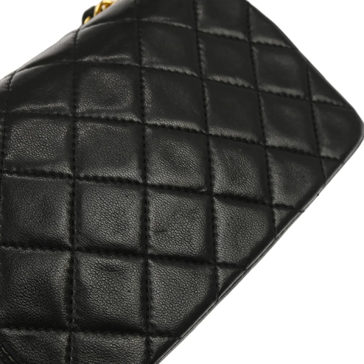 Chanel 1989-1991 Black Lambskin Shoulder Bag - Image 4