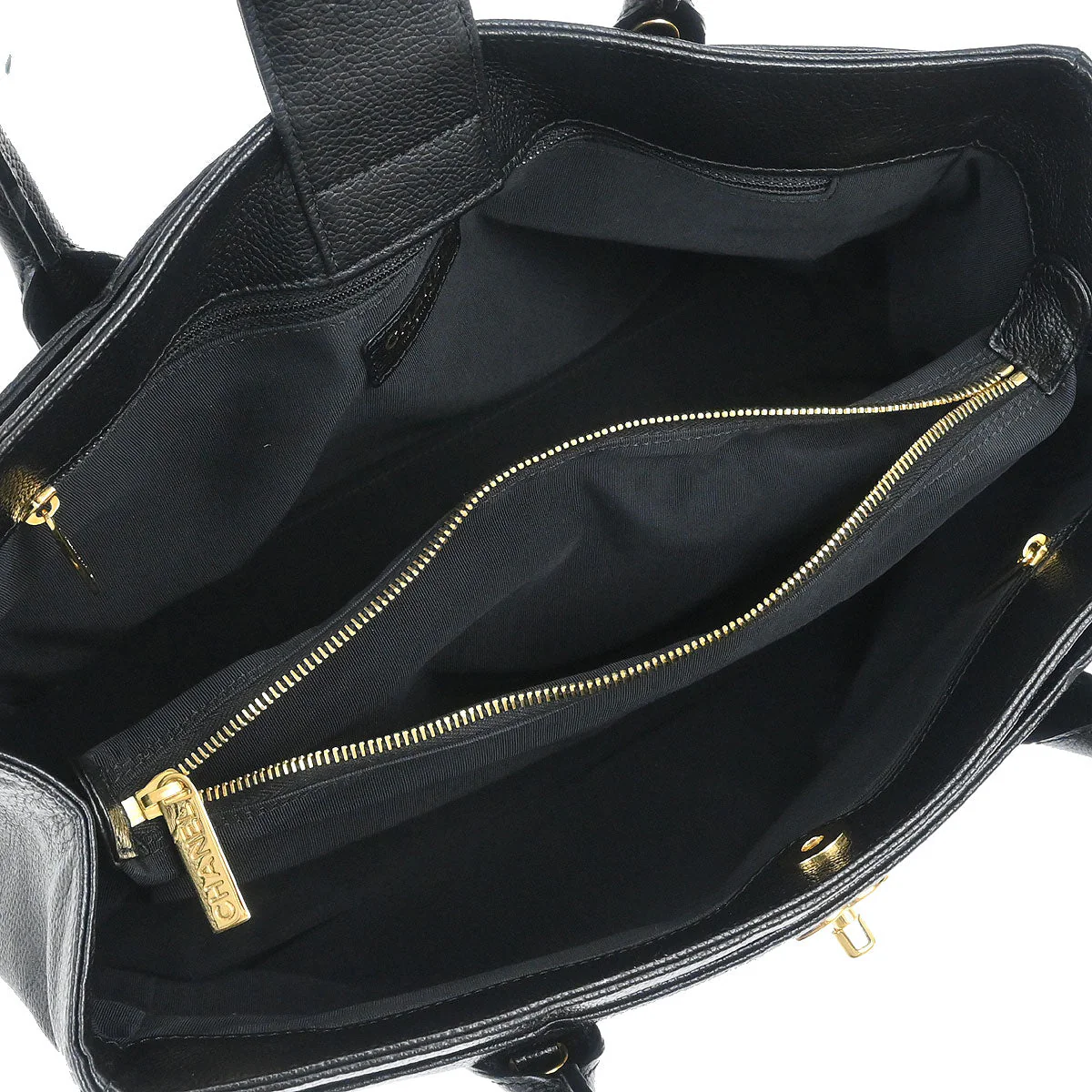 Chanel 2008-2009 Black Calfskin Executive Cerf Tote Bag - Image 7